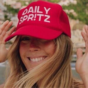 Daily Drills Red “Daily Spritz” hat
